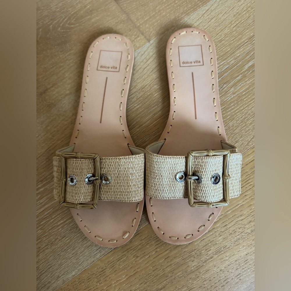 Dolce Vita raffia sandal 9